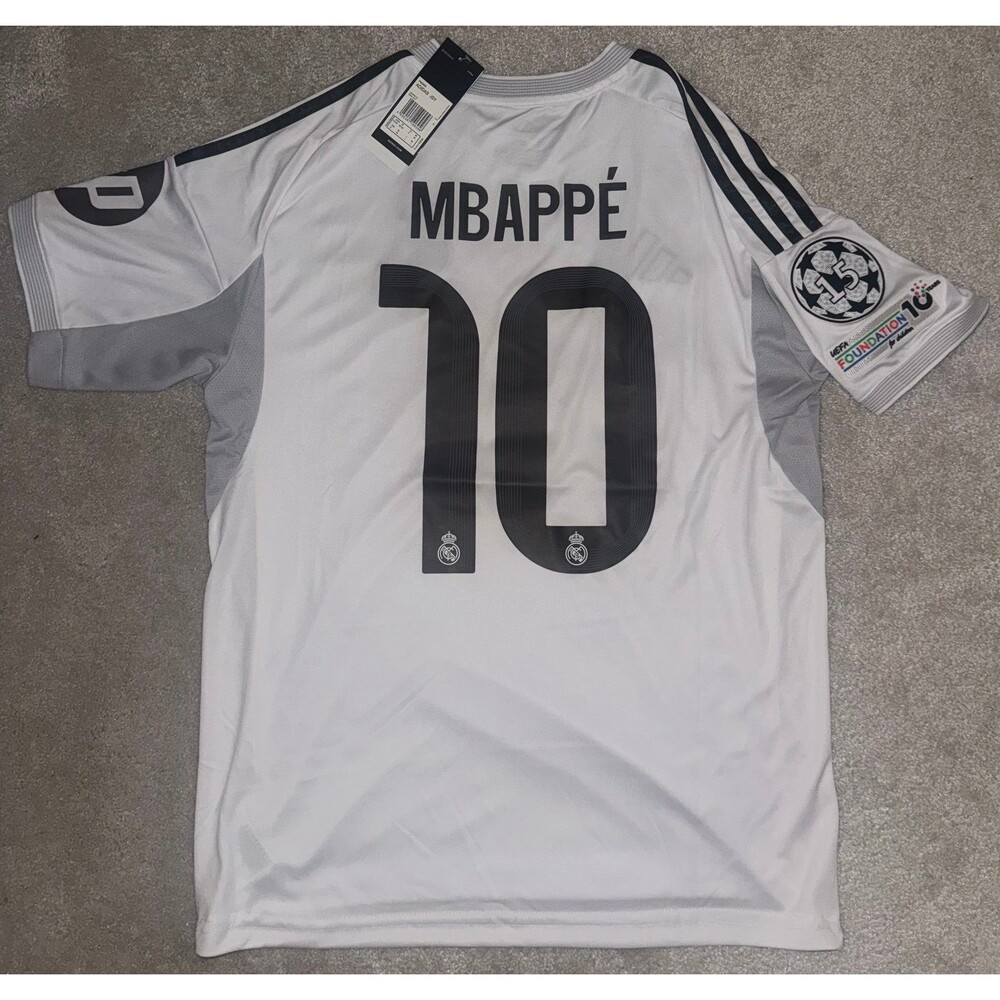 Real Madrid 25/26 mbappe home soccer jersey champions league patches medium new